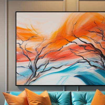 Flame Wind Canvas-picture